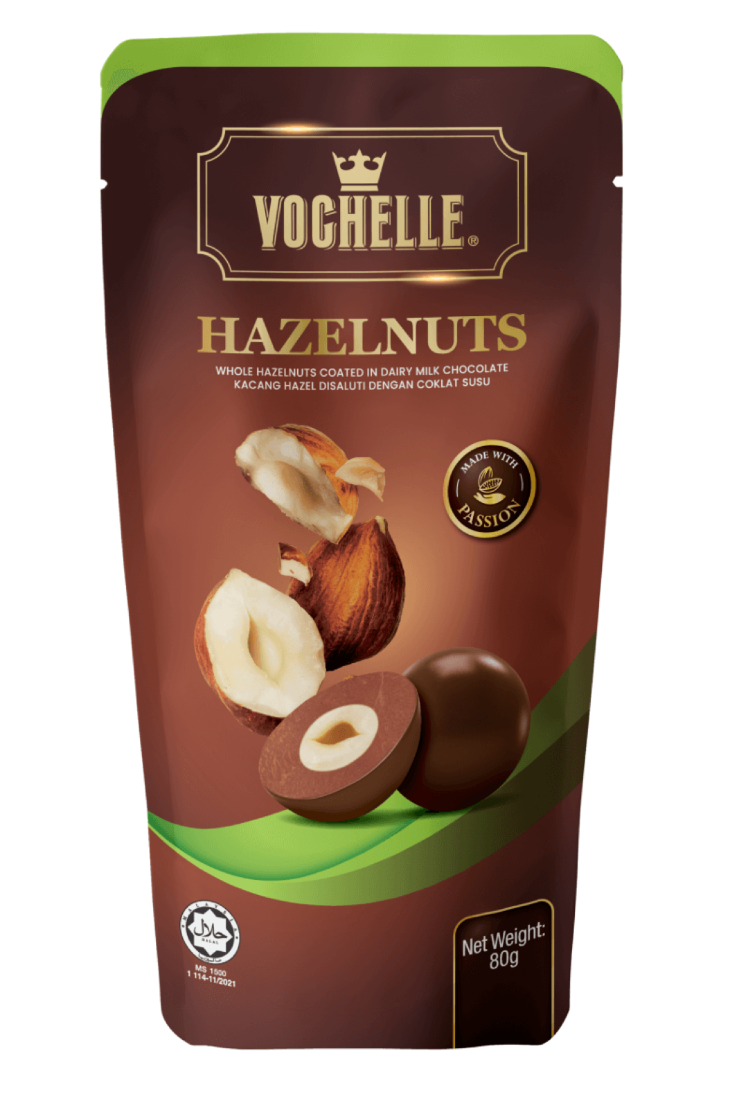 VOCHELLE MILK HAZELNUT 90G